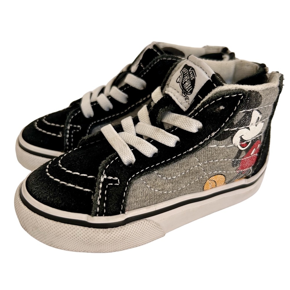 Disney X Vans Mickey Mouse Sneakers Boys Toddler Size 6